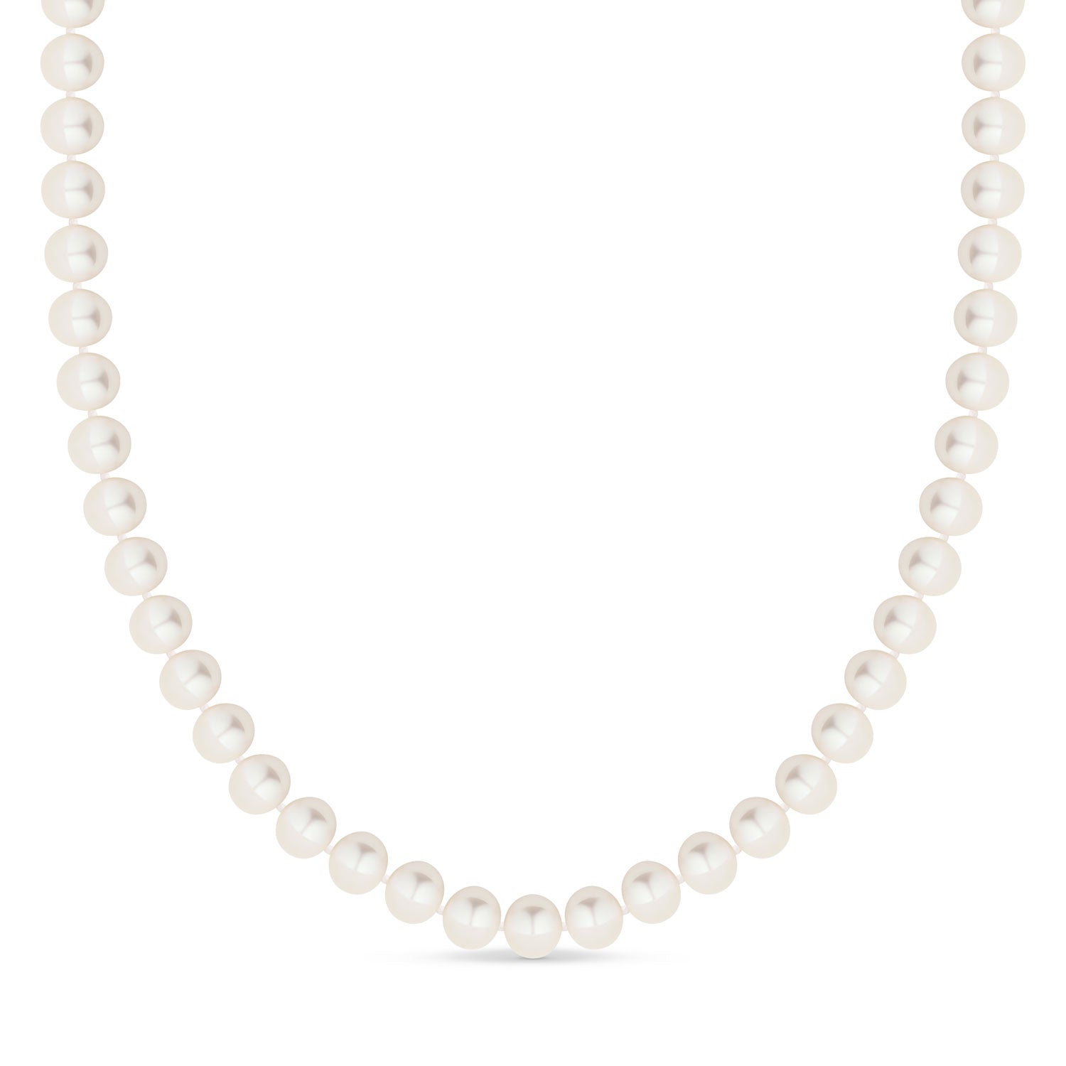 14K Yellow Gold and White Freshwater Pearl Necklace