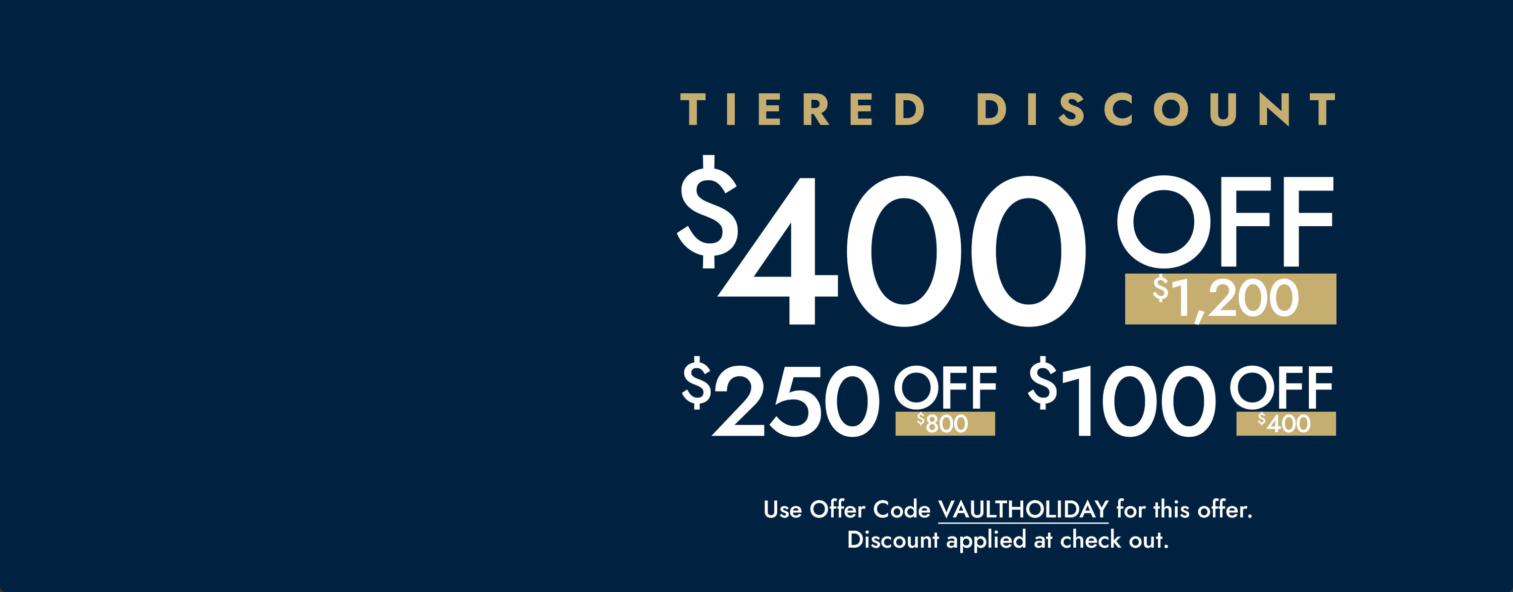 Tiered Discount