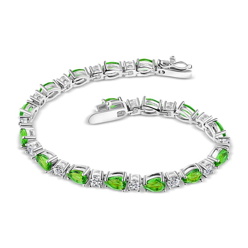 Sterling Silver Helenite Bracelet