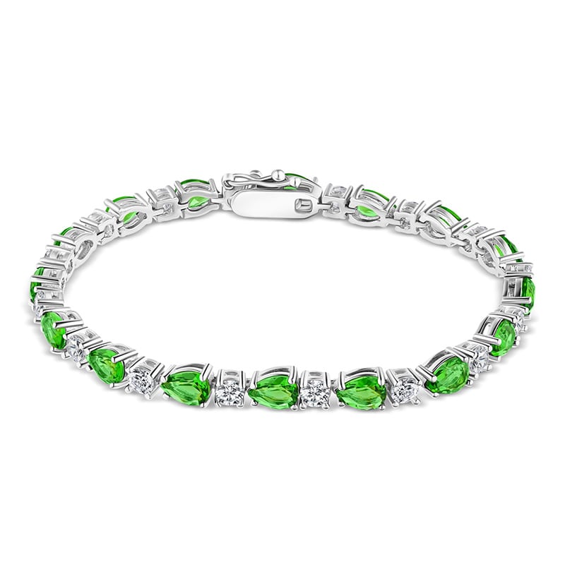 Sterling Silver Helenite Bracelet