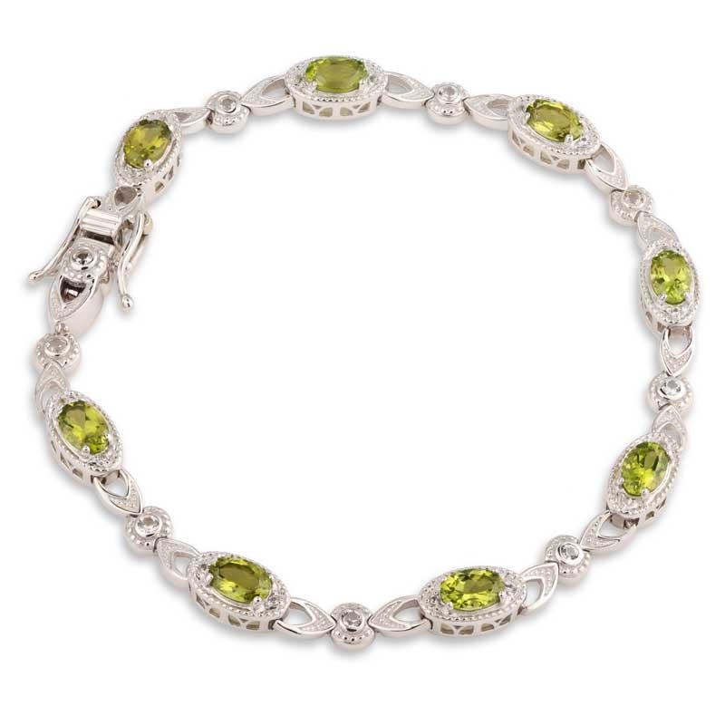 Arizona Peridot & Topaz Bracelet