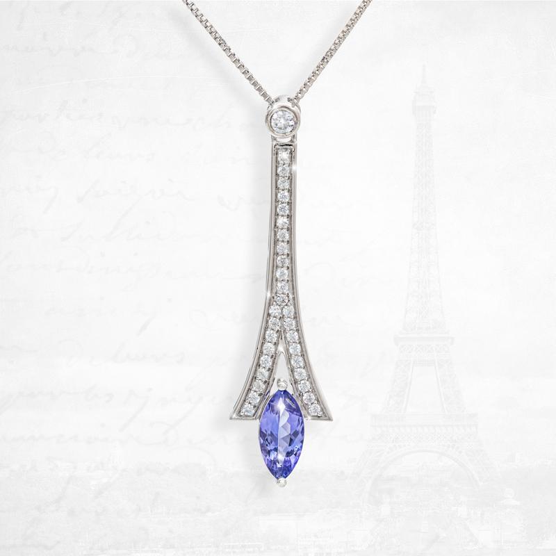 Tanzanite & Zircon Necklace