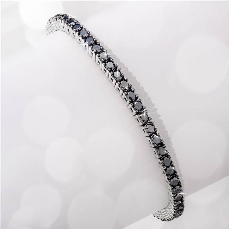 Genuine Black Diamond Tennis Bracelet (4.75 ctw)