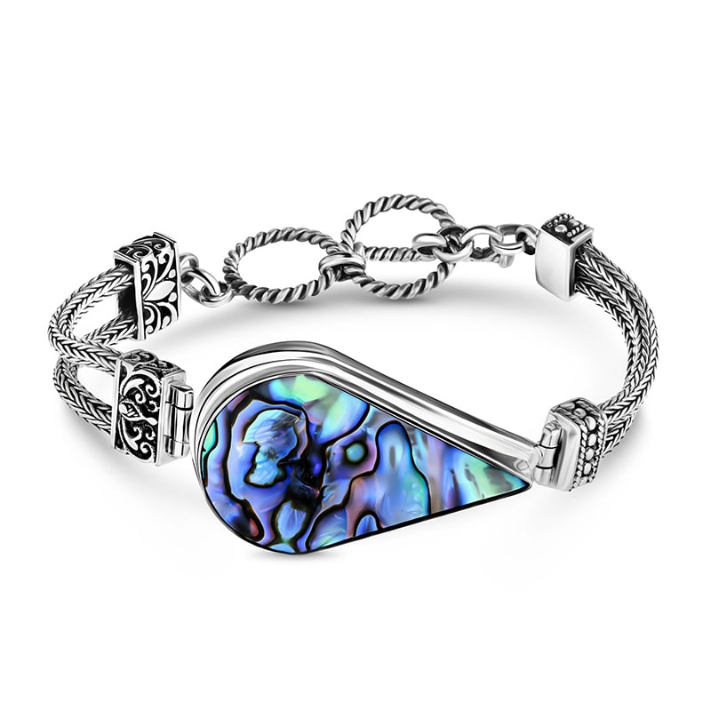 Sterling Silver Abalone Bracelet