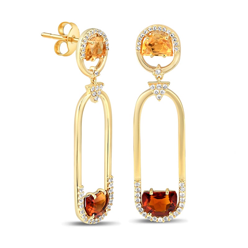 18k Gold Vermeil Citrine Dream Earrings