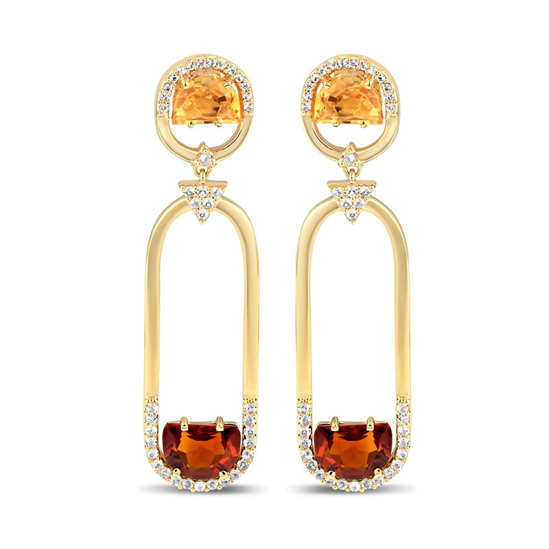 18k Gold Vermeil Citrine Dream Earrings