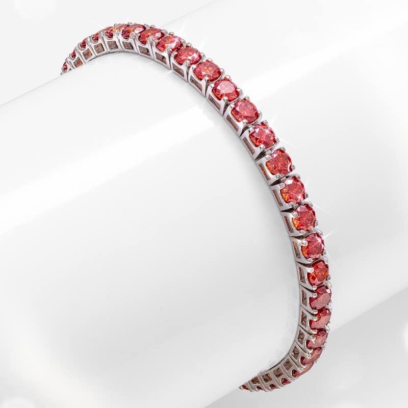 Sterling Silver Yellow Moissanite Bracelet