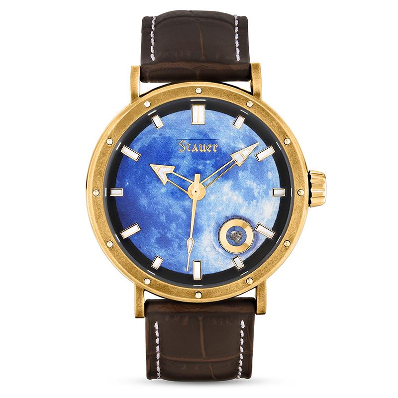 Lunar Meteorite Watch Plus Galaxy Meteorite Ring