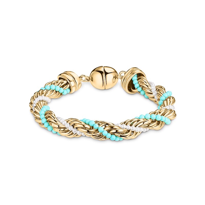 18k Yellow Gold Plated Italian Rope Bracelet